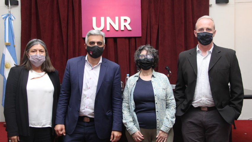 Mónica Alvarado, Franco Bartolacci, Graciela Utges y Ariel Bouhier.