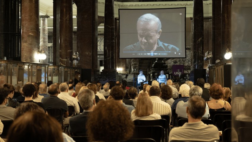 Se proyectó material audiovisual inédito de Piazzolla